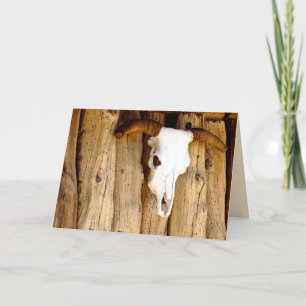 Southwest Sun Bleached Cow Skull, Blank Inside Card