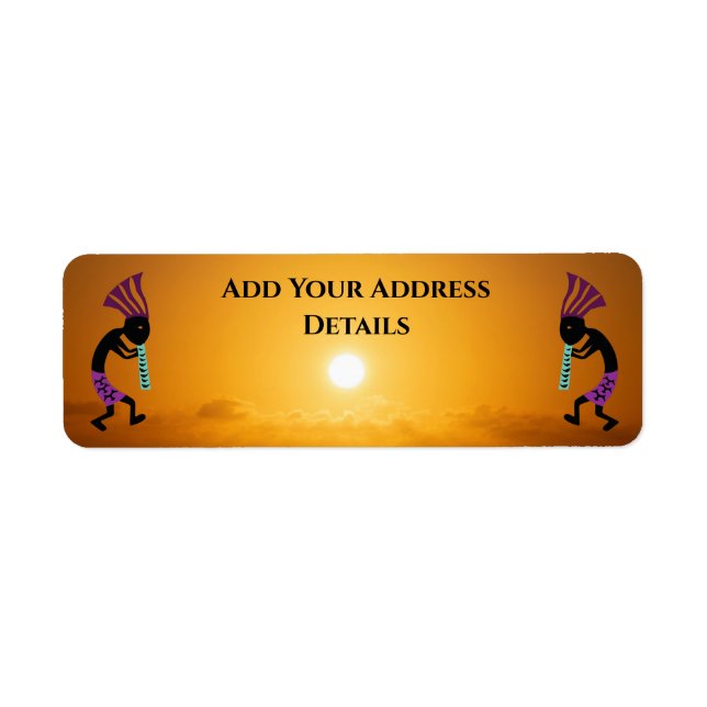 Southwest Sun Kokopelli Address Label (Front)