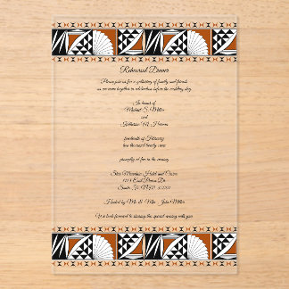 Southwest Sunrise Acrylic Invitations