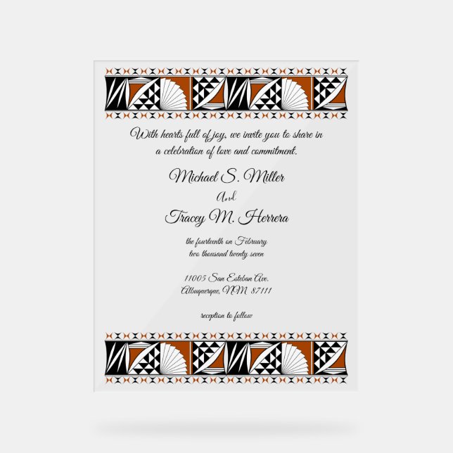 Southwest Sunrise Acrylic Sign (Front)