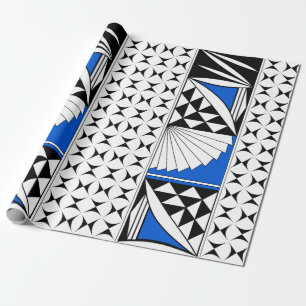 Southwest Sunrise in Blue Wrapping Paper
