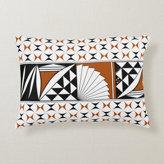 Southwest Sunrise in Rust Decorative Cushion (Front)
