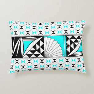 Southwest Sunrise in Turquoise Decorative Cushion