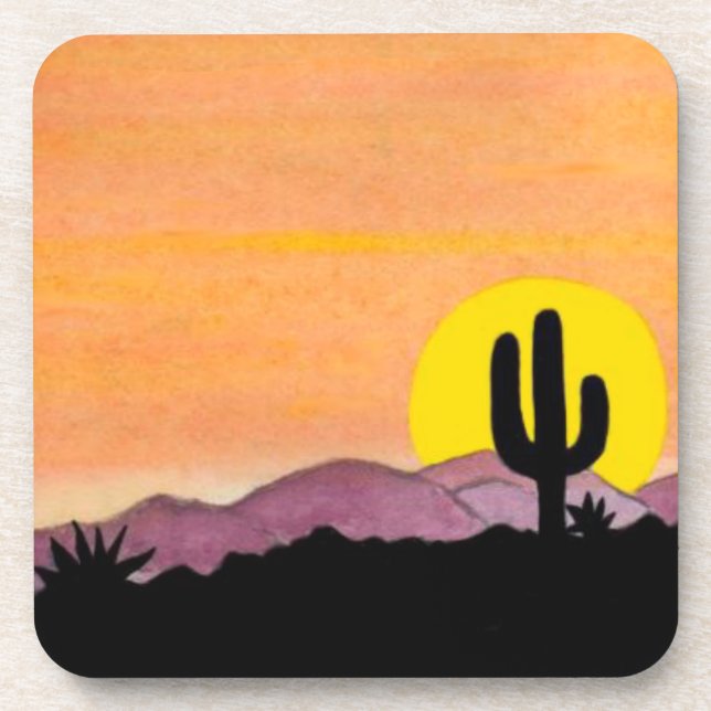 Southwest Sunset Coasters - Set of 6 (Front)