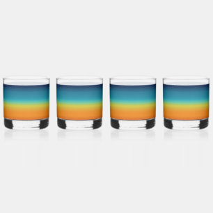 Southwest Sunset Colours Whiskey Glass