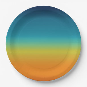 Southwest Sunset Paper Plate
