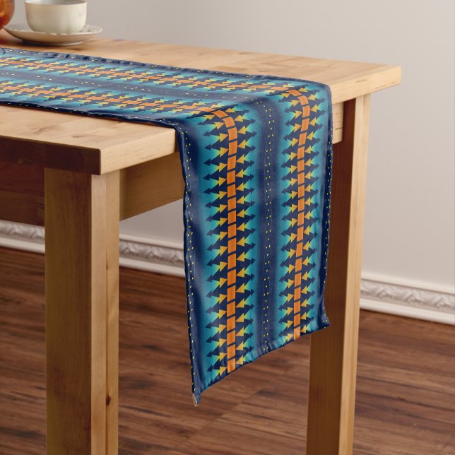 Southwest Sunset Pines Long Table Runner (In Situ)