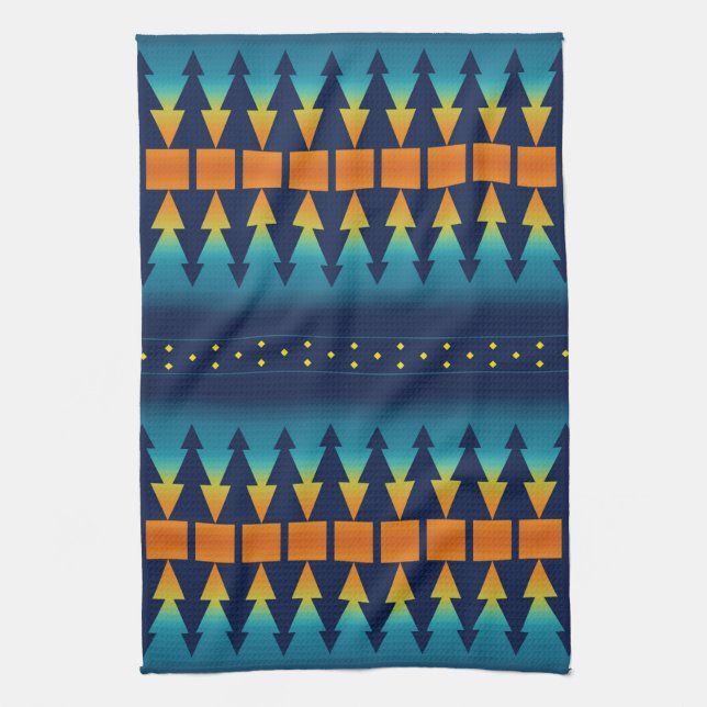 Southwest Sunset Pines Tea Towel (Vertical)