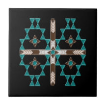 Southwest Symmetry Ceramic Tile