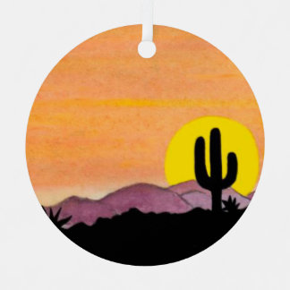 Southwest Theme Metal Ornament