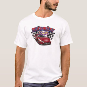 Southwest tour red race car chequered T-Shirt