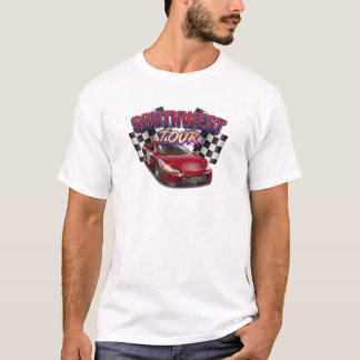 Southwest tour red race car chequered T-Shirt