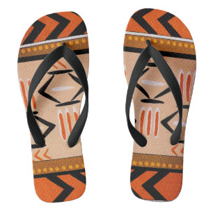 "Southwest Tribal Indian flip flops