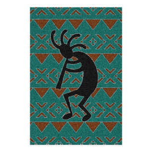 Southwest Tribal Kokopelli Poster