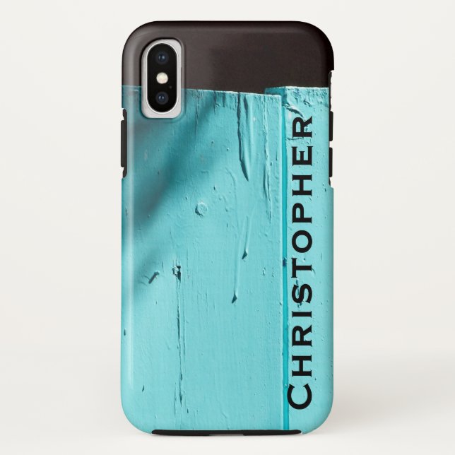 Southwest Turquoise Door, Name, Simple Casemate Case-Mate iPhone Case (Back)