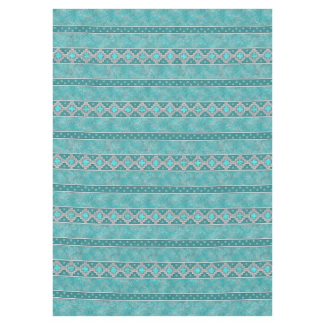 Southwest Turquoise Tablecloth (Front)