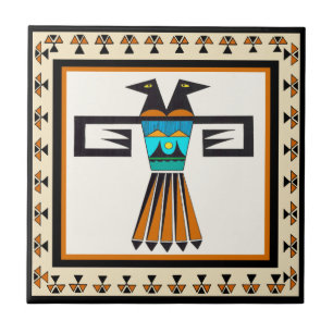 Southwest Twin Bird Head Tile