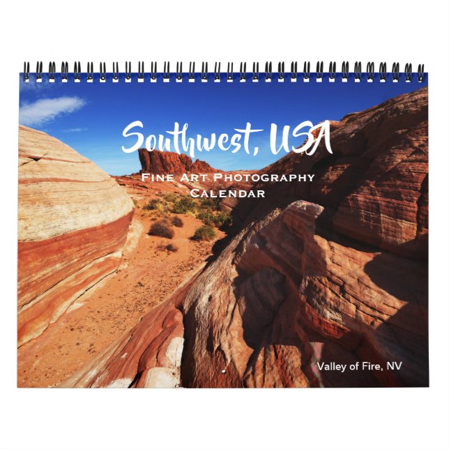 Southwest USA Fine Art Photography Verticals 2026 Calendar (Cover)