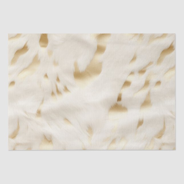 Southwest Western Gold White Cowhide  Tissue Paper (Front)