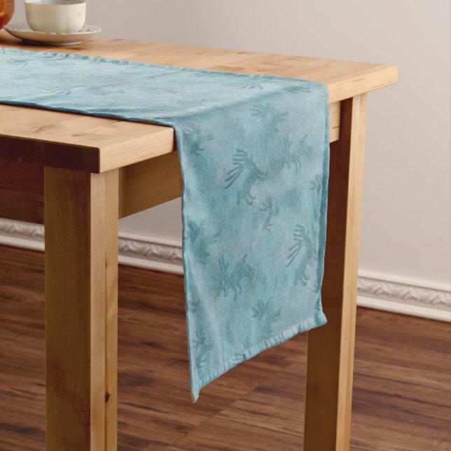Southwest Winter Deer Long Table Runner (In Situ)