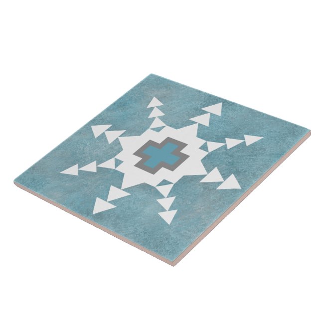 Southwest Winter Snowflake Tile (Side)