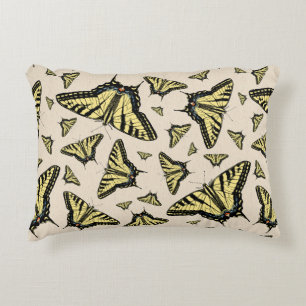 Southwest Yellow Swallowtail Butterflies All Over  Decorative Cushion