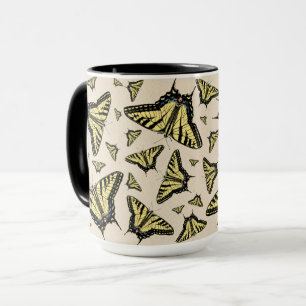 Southwest Yellow Swallowtail Butterflies All Over  Mug