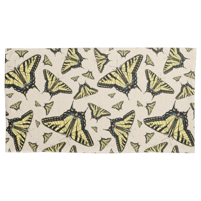 Southwest Yellow Swallowtail Butterflies King Pillowcase (Front-Left)