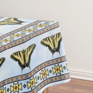 Southwest Yellow Swallowtail Butterflies Large Tablecloth