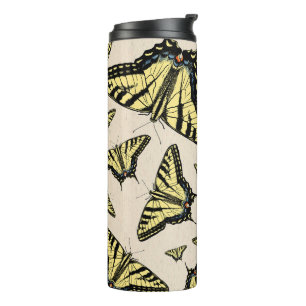 Southwest Yellow Swallowtail Butterflies Pattern Thermal Tumbler