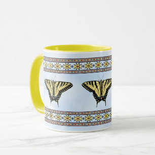 Southwest Yellow Swallowtail Butterfly Blue Sky Mug