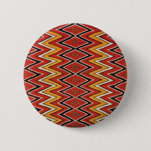 Southwest Zig Zag 6 Cm Round Badge