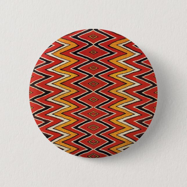 Southwest Zig Zag 6 Cm Round Badge (Front)