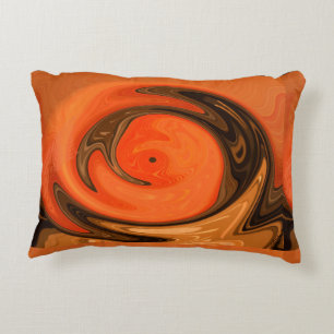 Southwestern Abstract Orange Brown Decorative Cushion