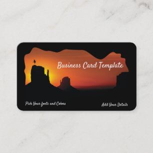 Southwestern Arizona Desert Sunset Business Card