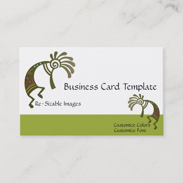 Southwestern Arizona Kokopelli Business Card (Front)