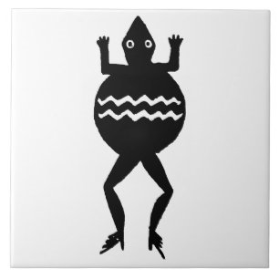 Southwestern Art Ancient Mimbres Pottery Frog Tile