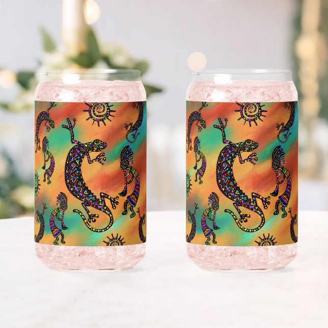 SOUTHWESTERN ART CAN GLASS (Insitu (Wedding))