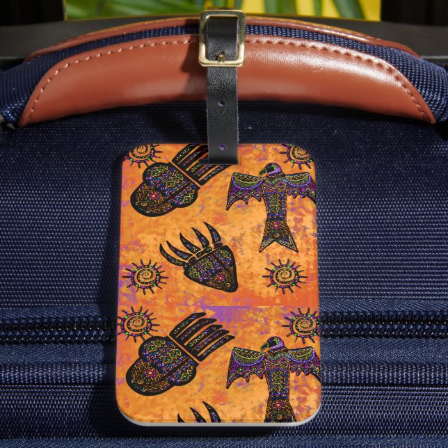 Southwestern Art Luggage Tag (Front Insitu 2)