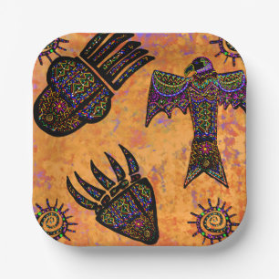 Southwestern Art Paper Plate