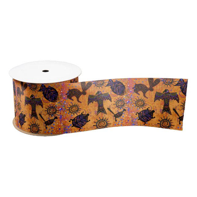 Southwestern Art Satin Ribbon (Spool)