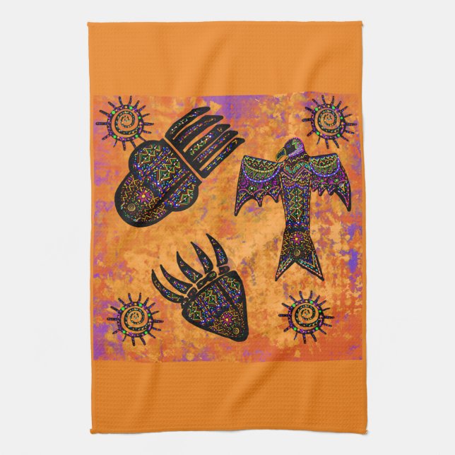 Southwestern Art Tea Towel (Vertical)