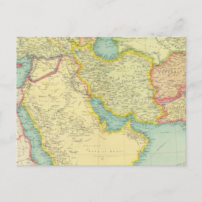 Southwestern Asia Postcard (Front)