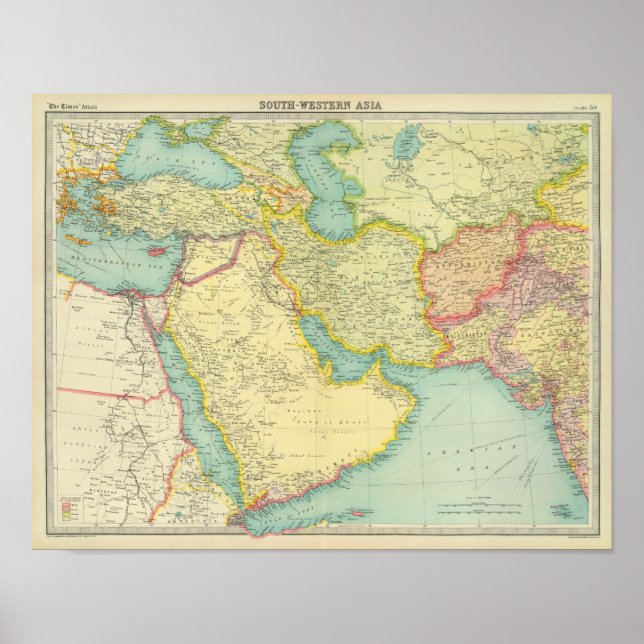 Southwestern Asia Poster (Front)