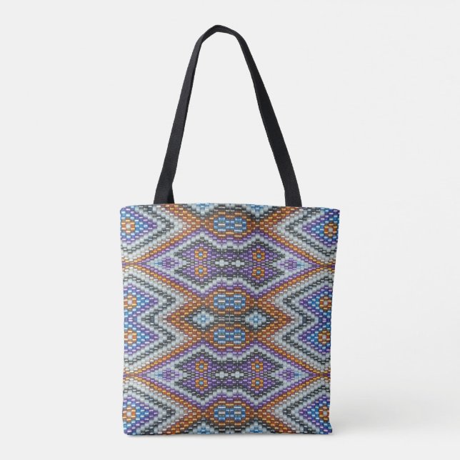 Southwestern Bead Art Tote Bag (Back)