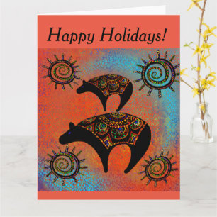 SOUTHWESTERN  BEAR  ART     CARD
