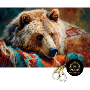 Southwestern Bear Furniture Decoupage Tissue Paper