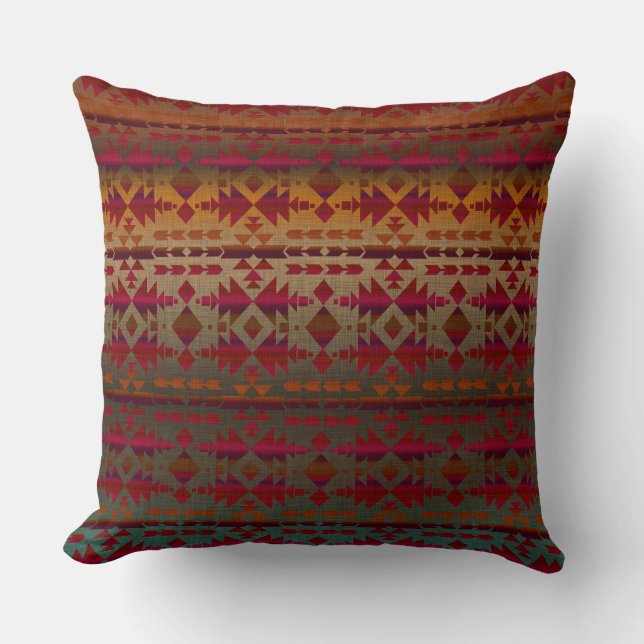 Southwestern Beauty | Tribal Ombre Style Cushion (Front)