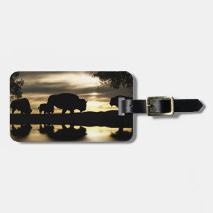 Southwestern Buffalo Bison Wildlife Luggage Tag