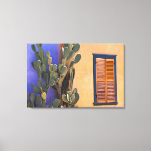 Southwestern Cactus (Opuntia dejecta) and Canvas Print